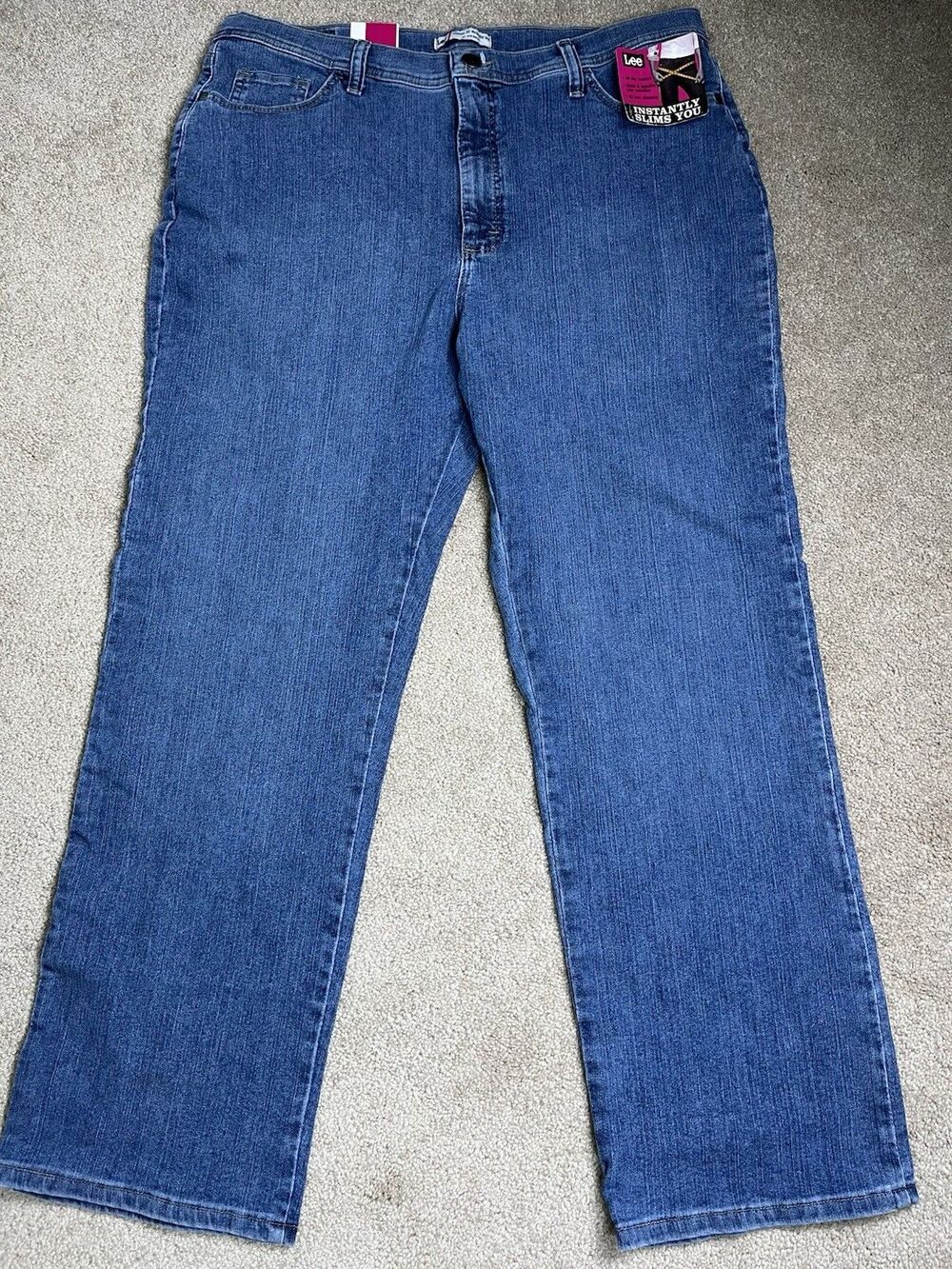 NWT Lee Womens Classic Fit Straight Leg Jeans‎ Blue 18 Short 36x29 At The Waist